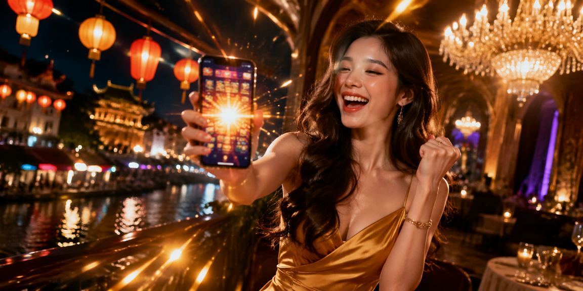 Người dùng theo dõi xổ số qua điện thoại tại chợ đêm Huế